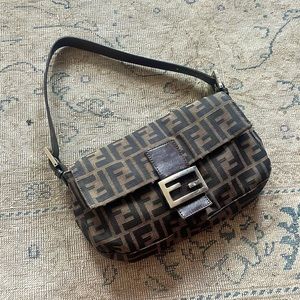 2000s FENDI Zucca Baguette shoulder bag